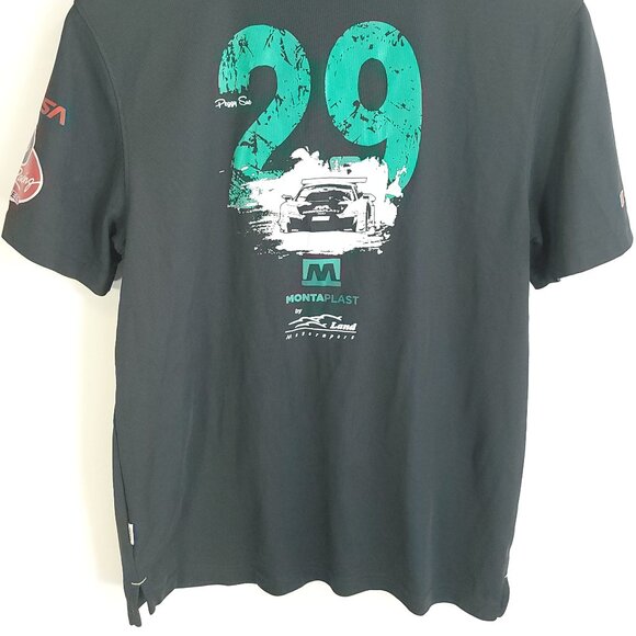IMSA Montaplast Land Motorsport Graphic Polo Shirt Men's Small Gray Hakro - Picture 11 of 13